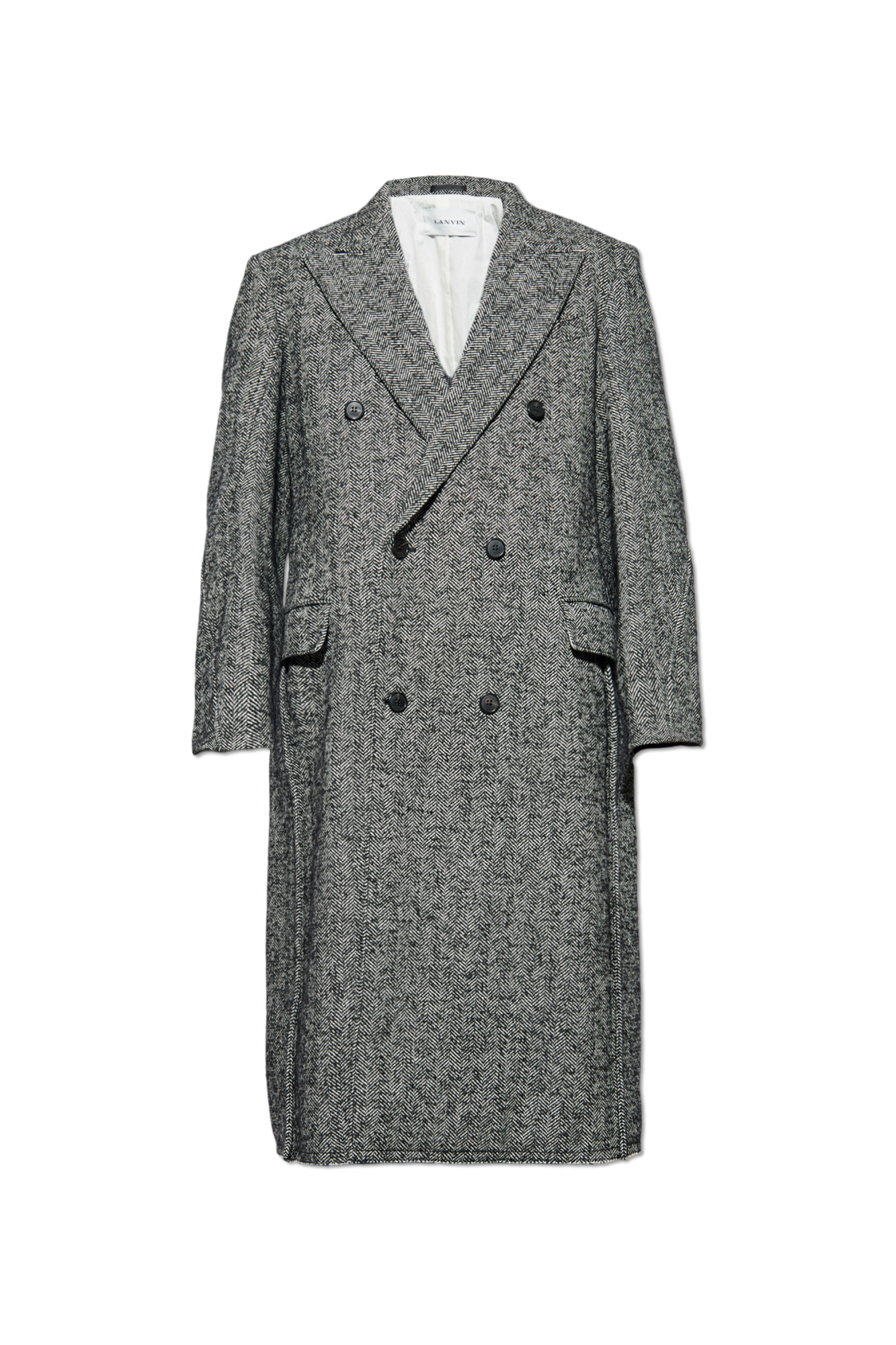 Lanvin Herringbone pattern coat | Men's | Vitkac